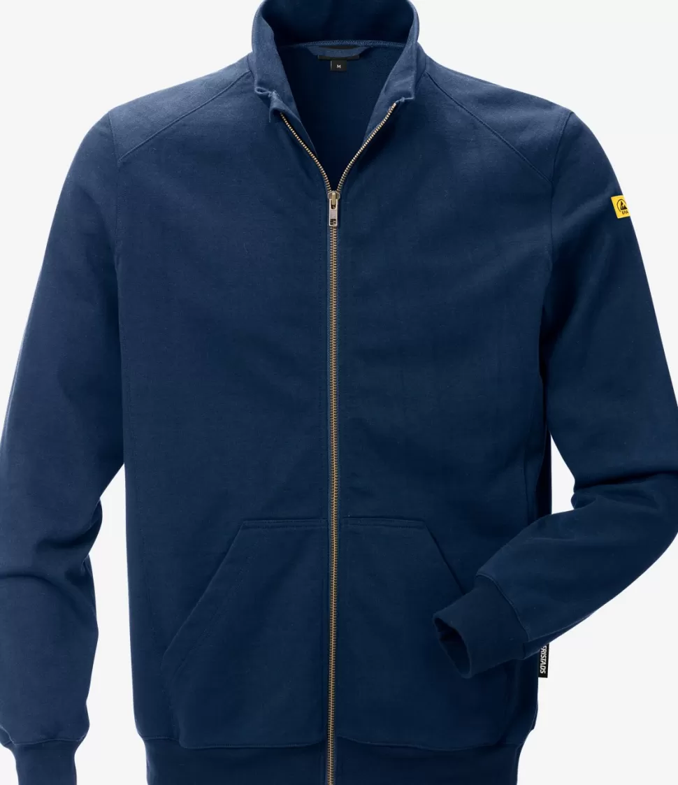 Herren Fristads Sweatshirts | Sweatshirts<ESD Sweatjacke 4080 XSM