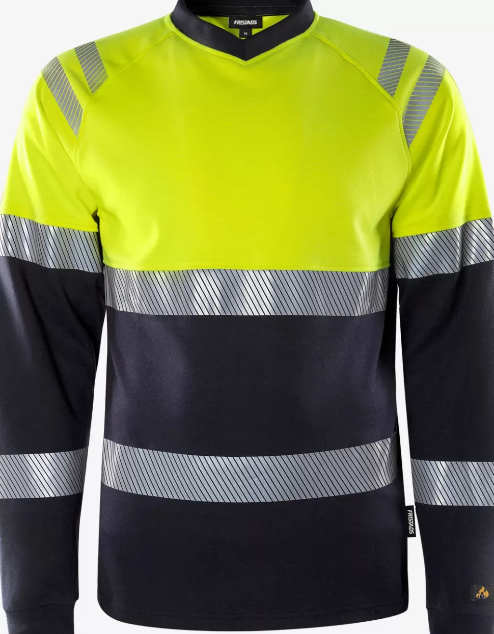 Herren Fristads T-Shirts | T-Shirts<Flamestat High Vis Langarm-T-Shirt Kl. 1 7107 TFL
