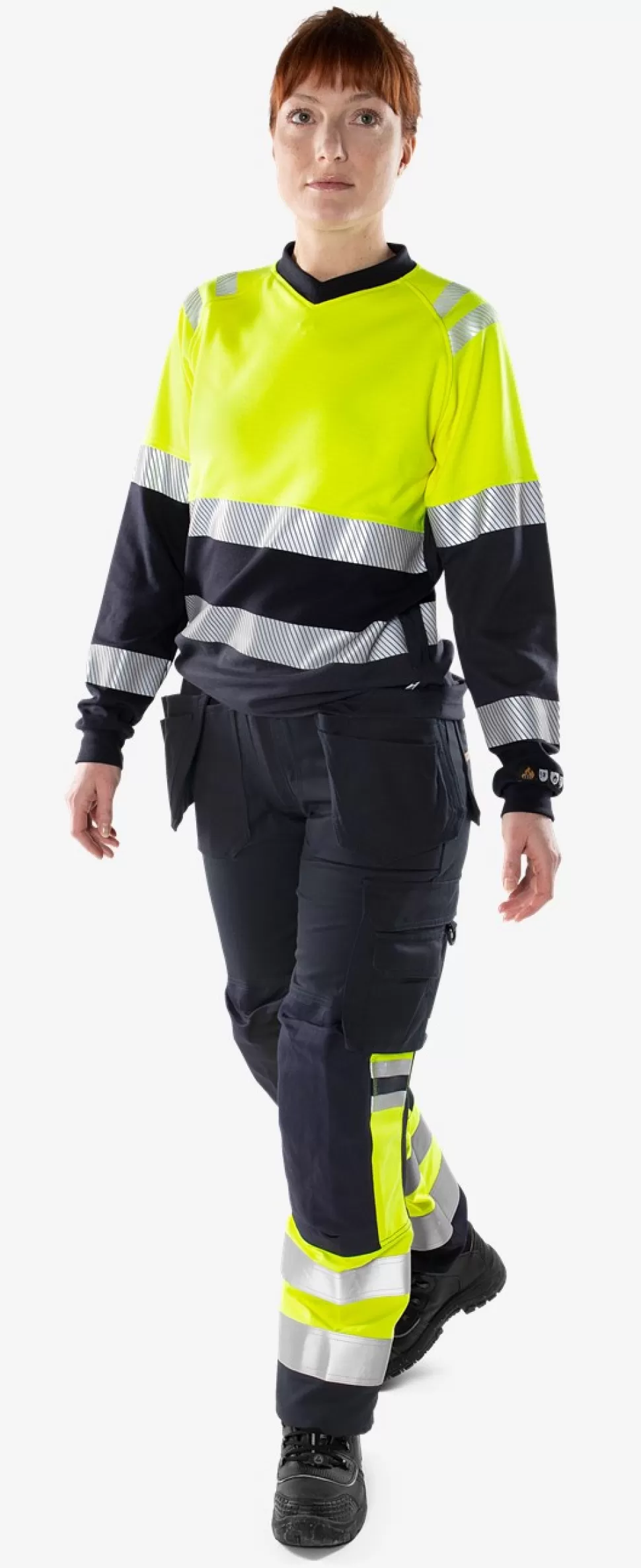 Damen Fristads T-Shirts | T-Shirts<Flamestat High Vis T-Shirt, La. Damen Kl. 1 7108 TFL