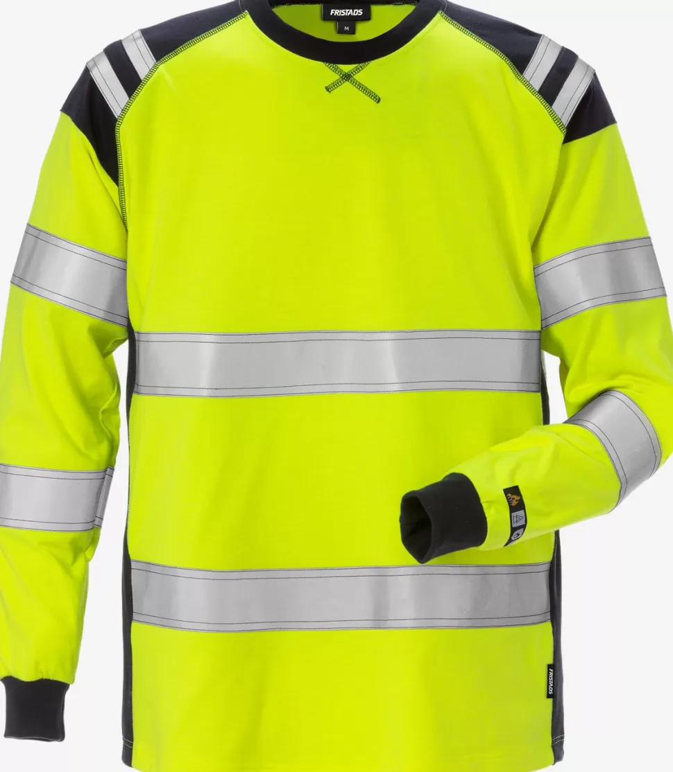 Herren Fristads T-Shirts | T-Shirts<Flamestat High Vis T-Shirt, La Kl. 3 7077 TFLH