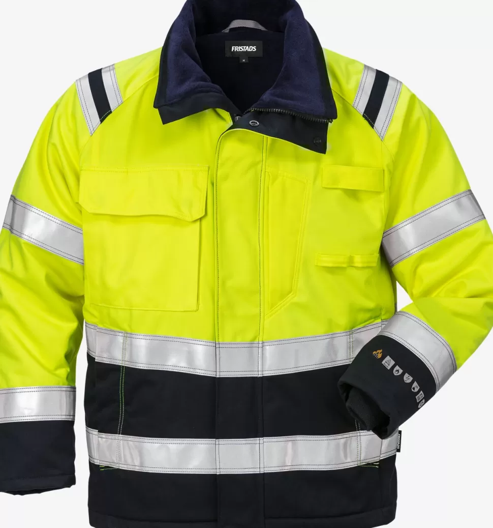 Herren Fristads Arbeitsjacken | Jacken<Flamestat High Vis Winterjacke Kl. 3 4185 ATHS