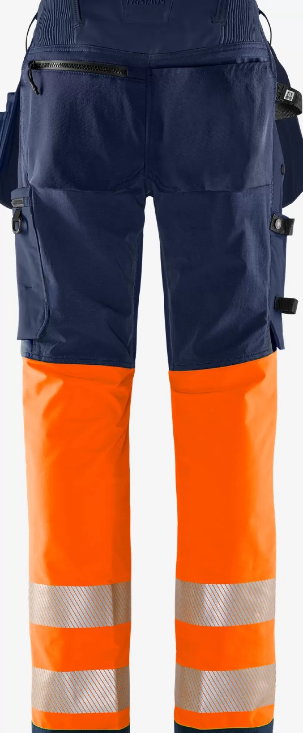 Herren Fristads Arbeitshosen | Warnschutz-Hosen<High Vis Green Handwerker Stretchhose Kl. 1 2643 GSTP