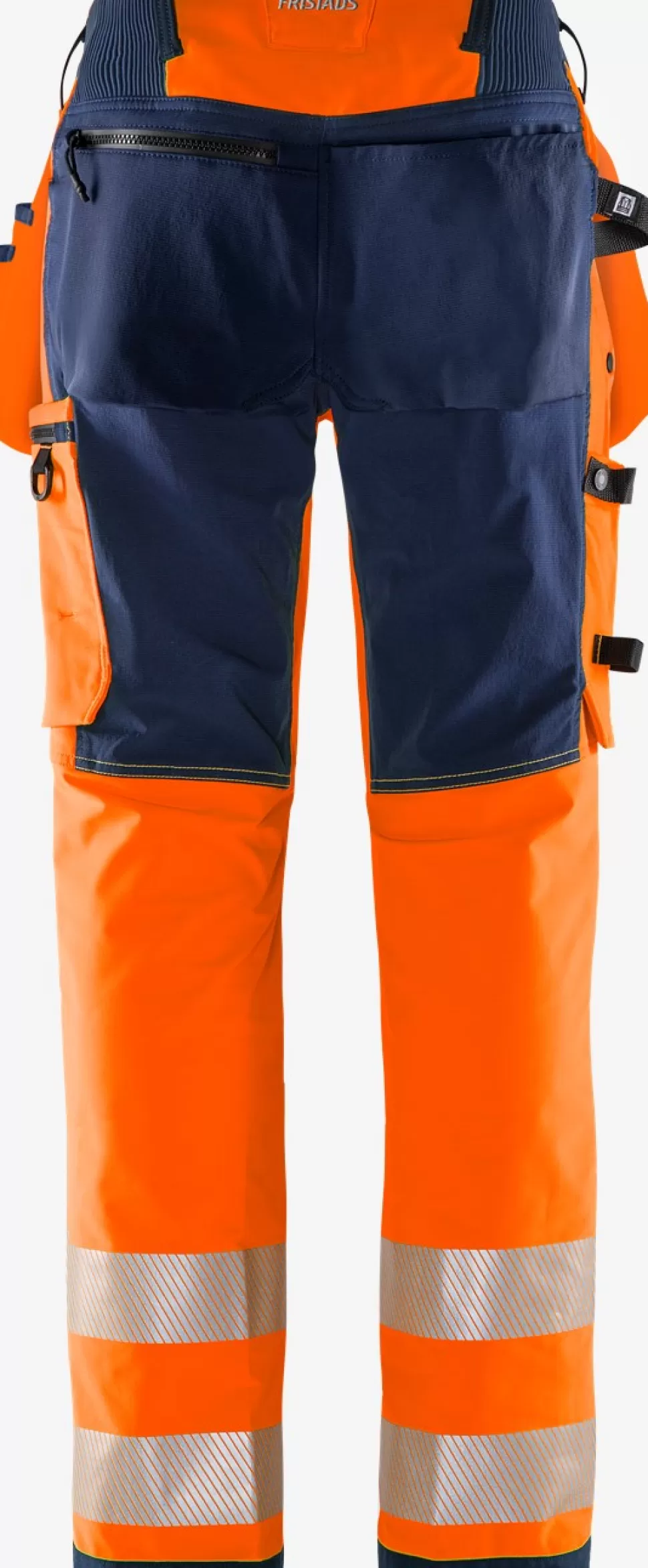 Herren Fristads Arbeitshosen | Warnschutz-Hosen<High Vis Green Handwerker Stretchhose Kl. 2 2644 GSTP