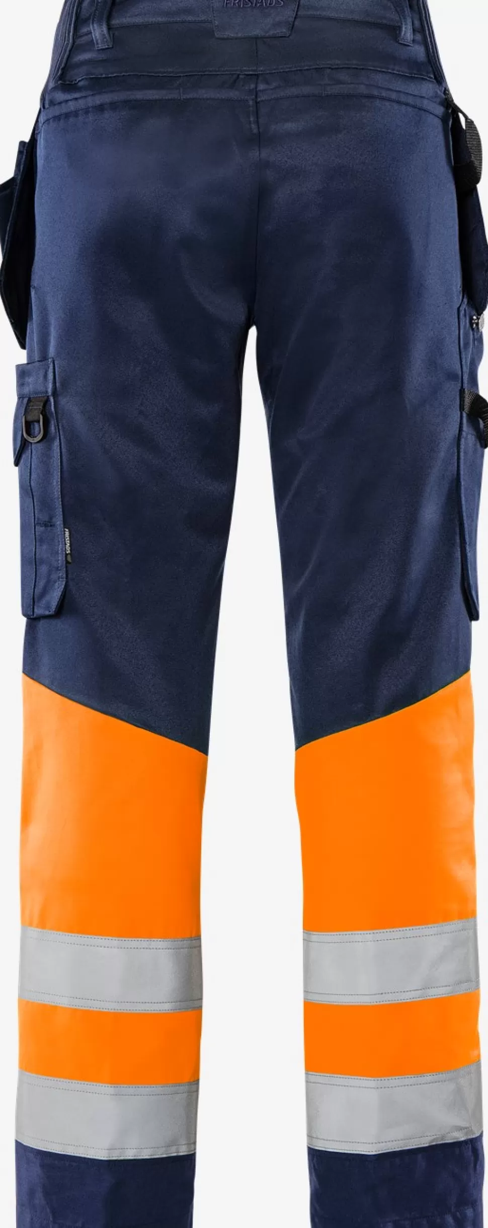 Herren Fristads Arbeitshosen | Warnschutz-Hosen<High Vis Green Handwerkerhose Kl. 1 2640 GPLU