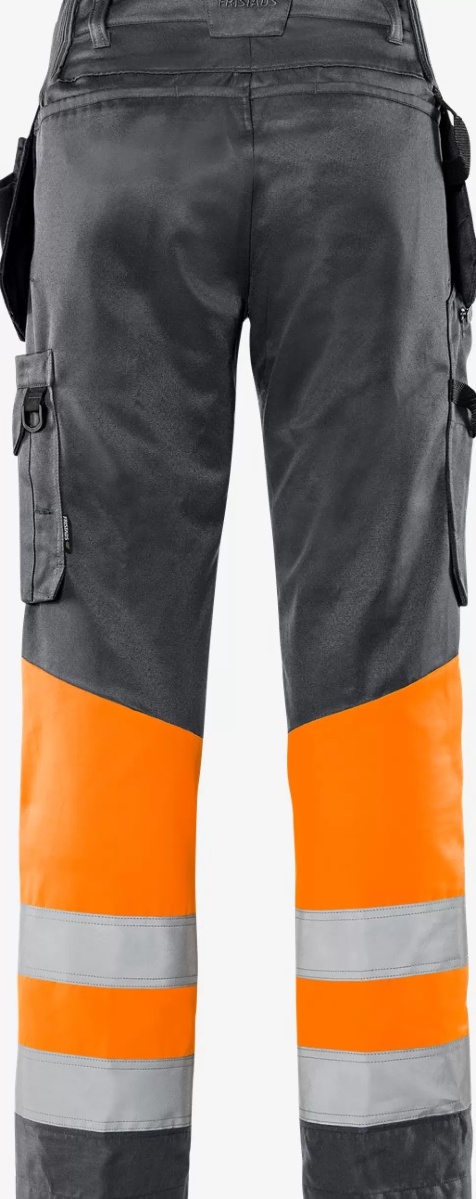 Herren Fristads Arbeitshosen | Warnschutz-Hosen<High Vis Green Handwerkerhose Kl. 1 2640 GPLU