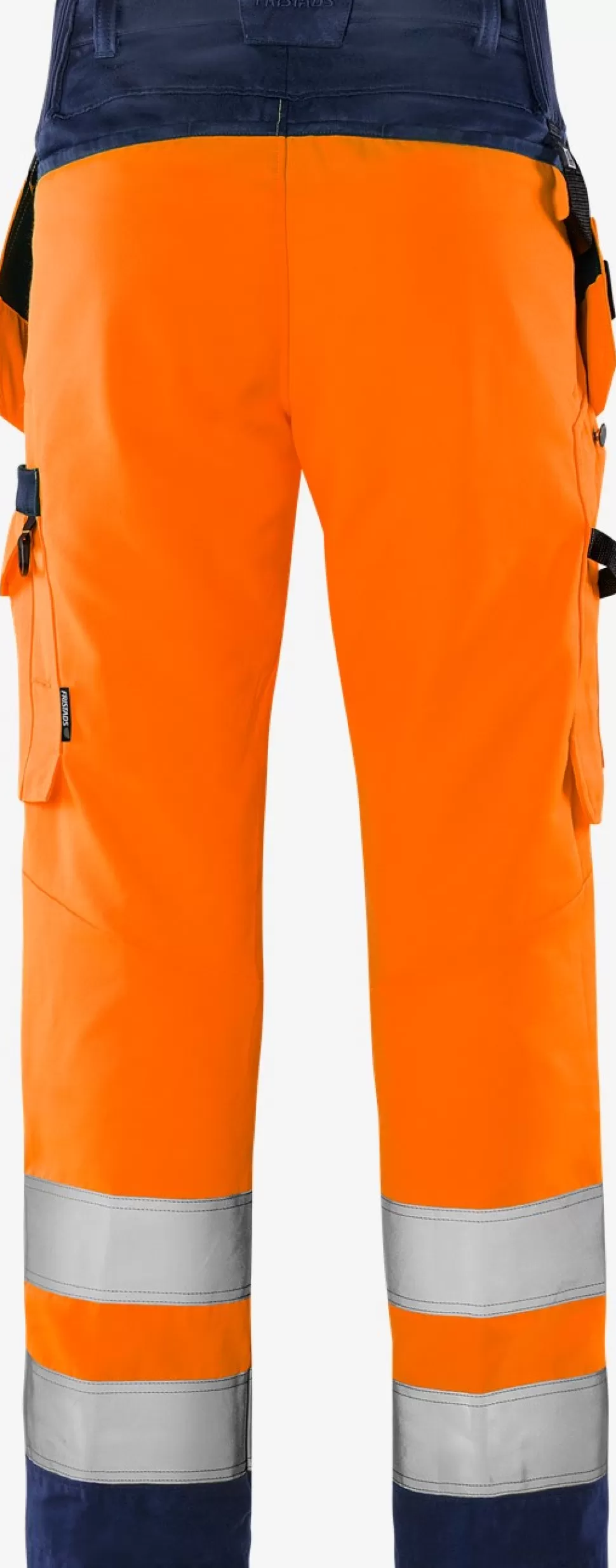 Herren Fristads Arbeitshosen | Warnschutz-Hosen<High Vis Green Handwerkerhose Kl. 2 2641 GPLU