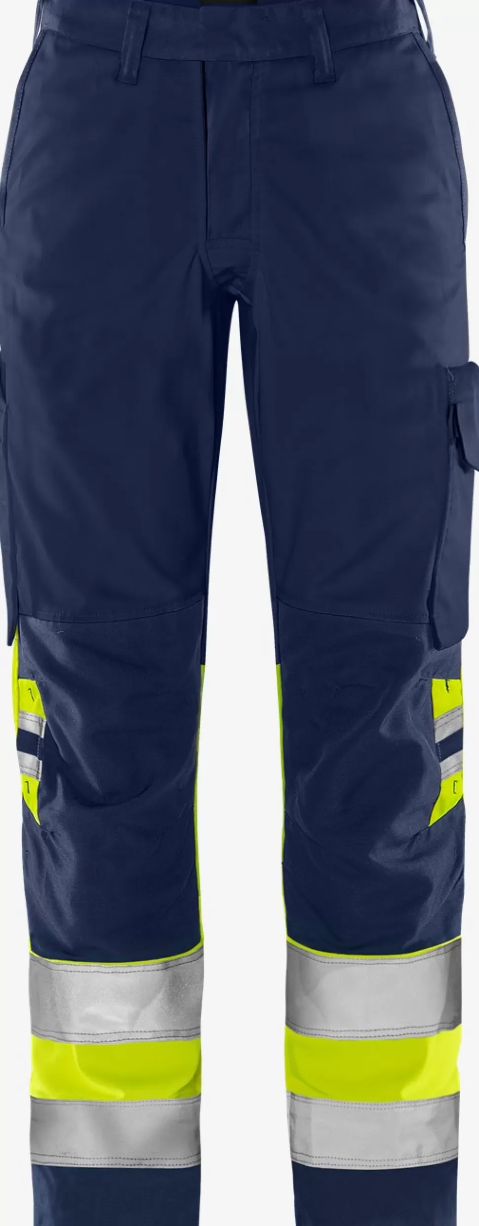 Damen Fristads Arbeitshosen | Warnschutz-Hosen<High Vis Green Hose Damen Kl. 1 2652 GPLU