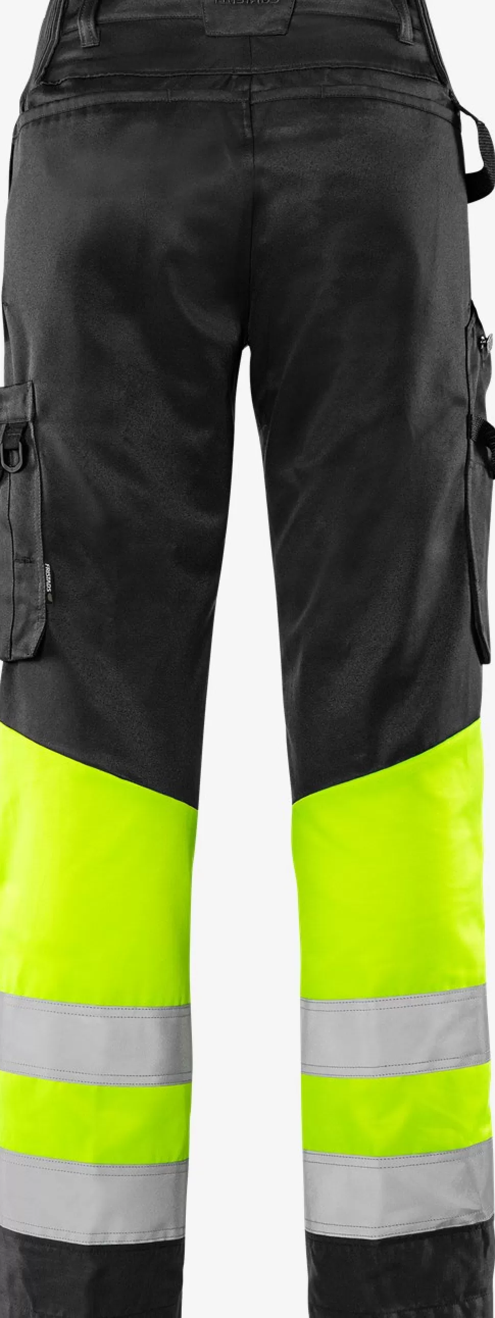 Damen Fristads Arbeitshosen | Warnschutz-Hosen<High Vis Green Hose Damen Kl. 1 2652 GPLU