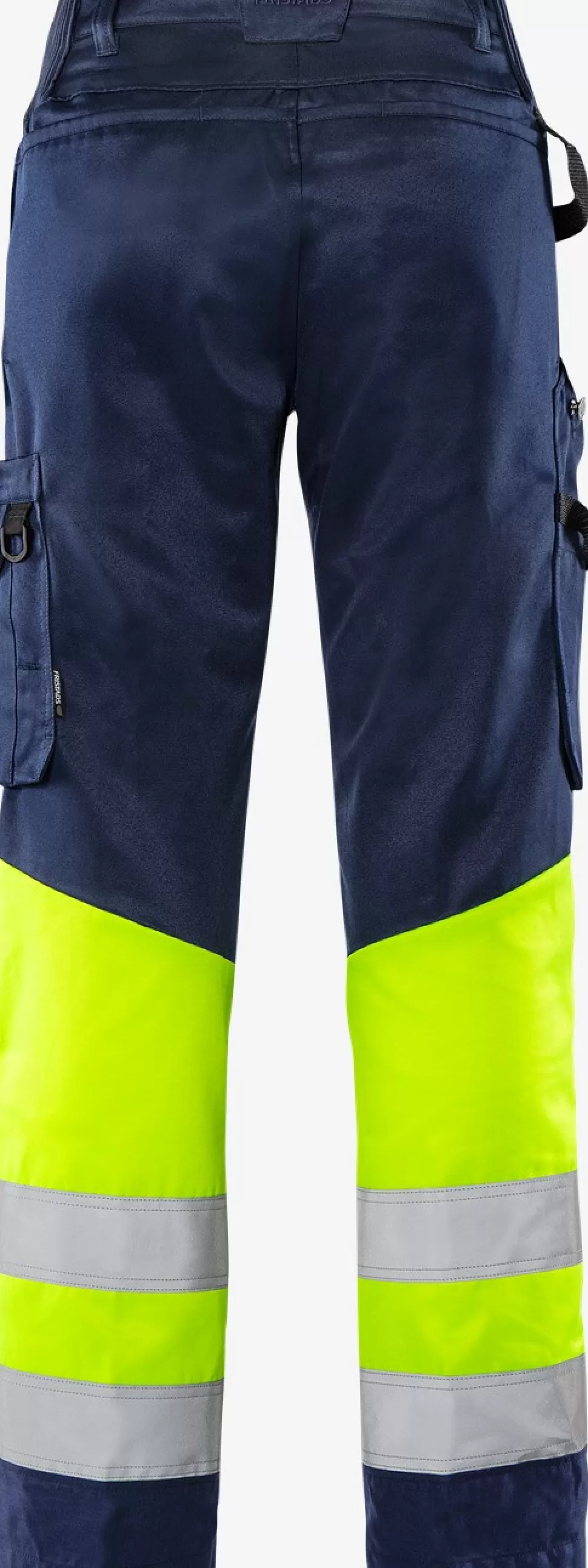 Damen Fristads Arbeitshosen | Warnschutz-Hosen<High Vis Green Hose Damen Kl. 1 2652 GPLU