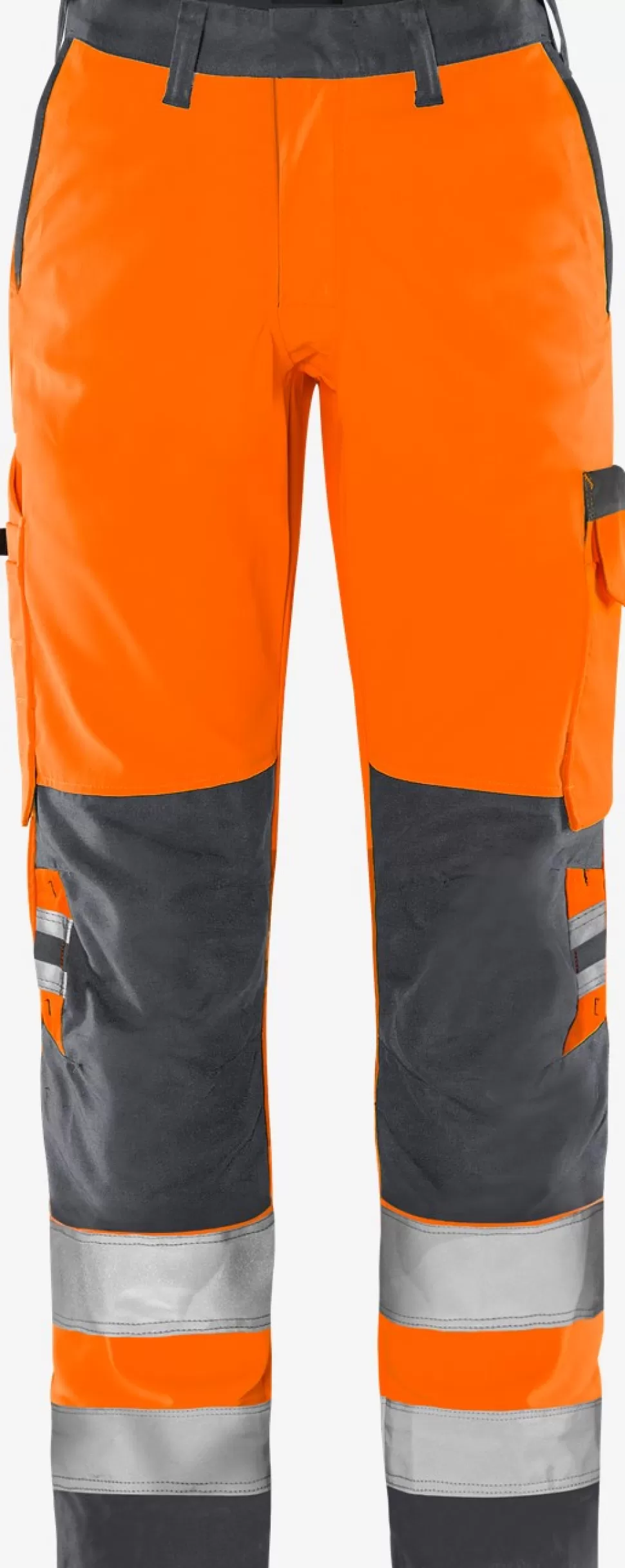 Damen Fristads Arbeitshosen | Warnschutz-Hosen<High Vis Green Hose Damen Kl. 2 2642 GPLU