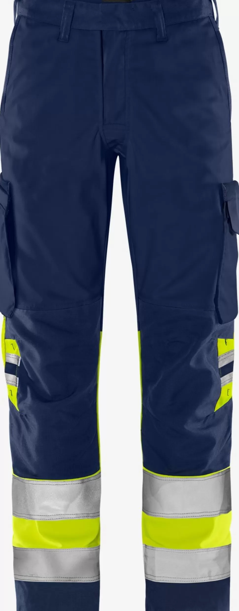 Herren Fristads Arbeitshosen | Warnschutz-Hosen<High Vis Green Hose Kl.1 2668 GPLU
