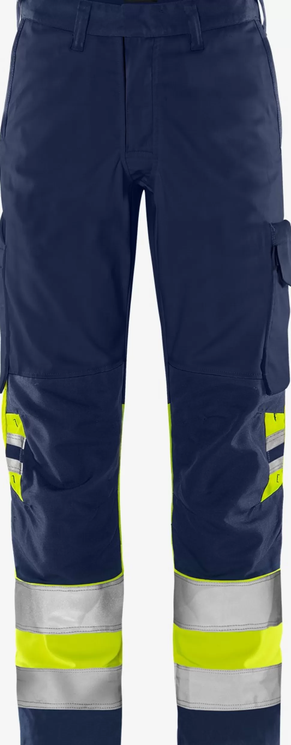 Herren Fristads Arbeitshosen | Warnschutz-Hosen<High Vis Green Hose Kl. 1 2649 GPLU