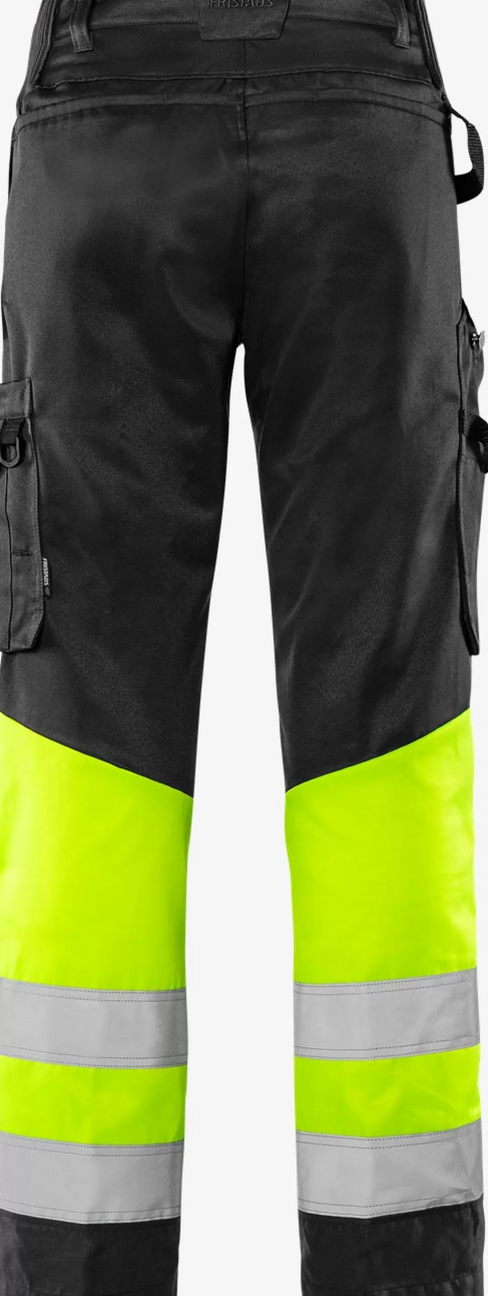 Herren Fristads Arbeitshosen | Warnschutz-Hosen<High Vis Green Hose Kl. 1 2649 GPLU