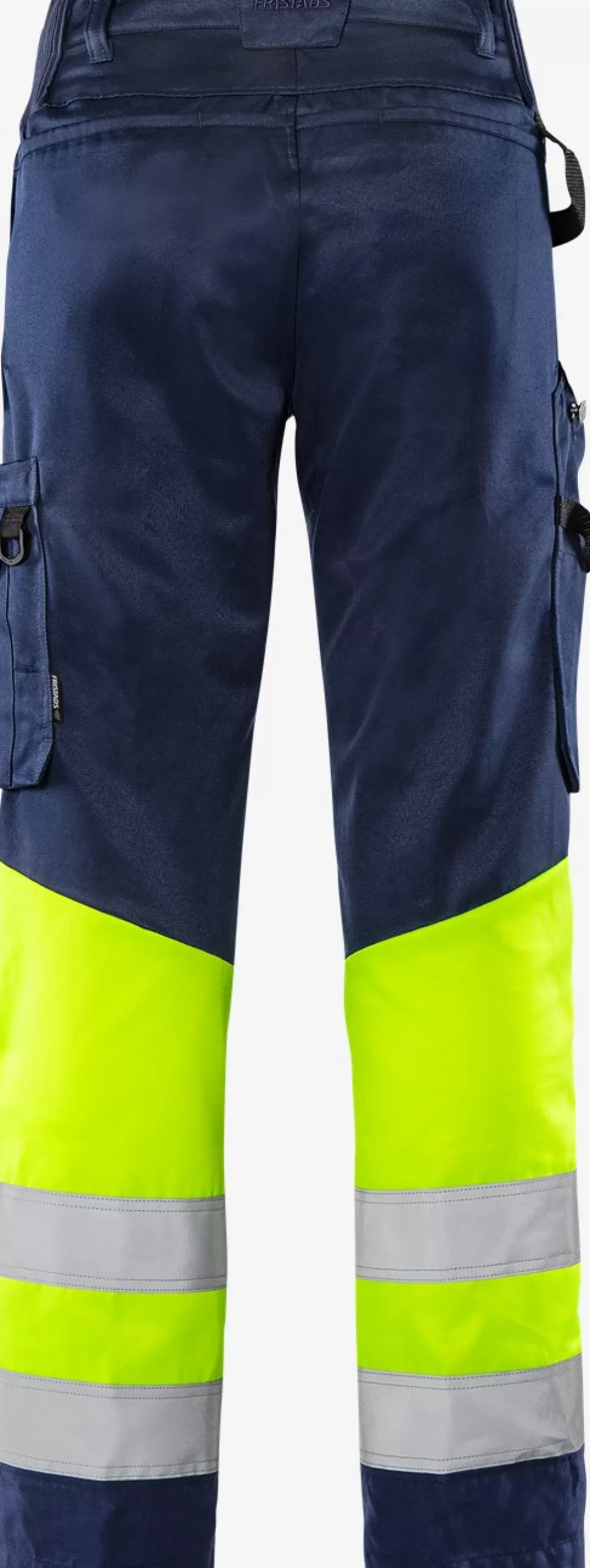 Herren Fristads Arbeitshosen | Warnschutz-Hosen<High Vis Green Hose Kl. 1 2649 GPLU