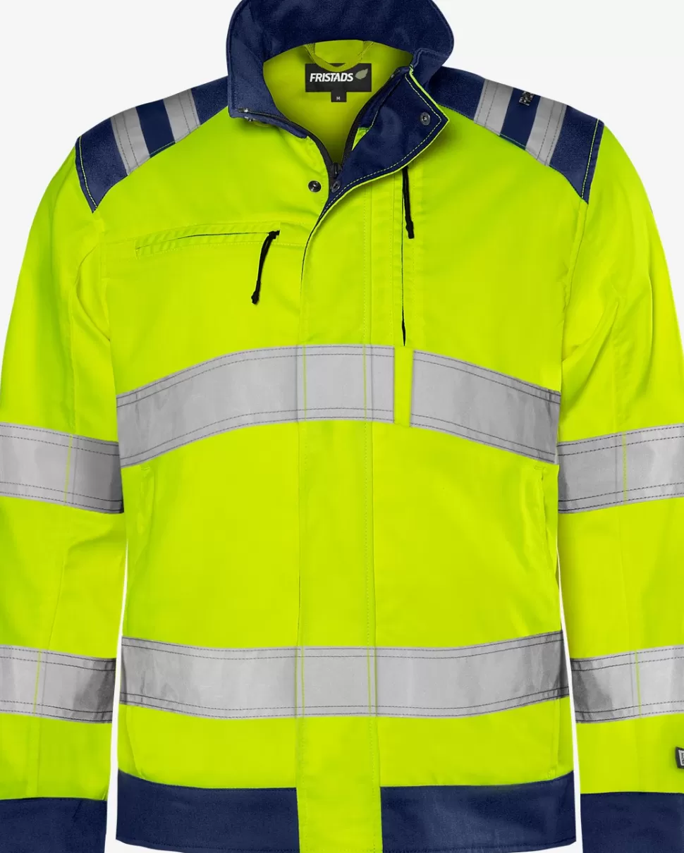 Herren Fristads Arbeitsjacken | Jacken<High Vis Green Jacke Kl. 3 4067 GPLU