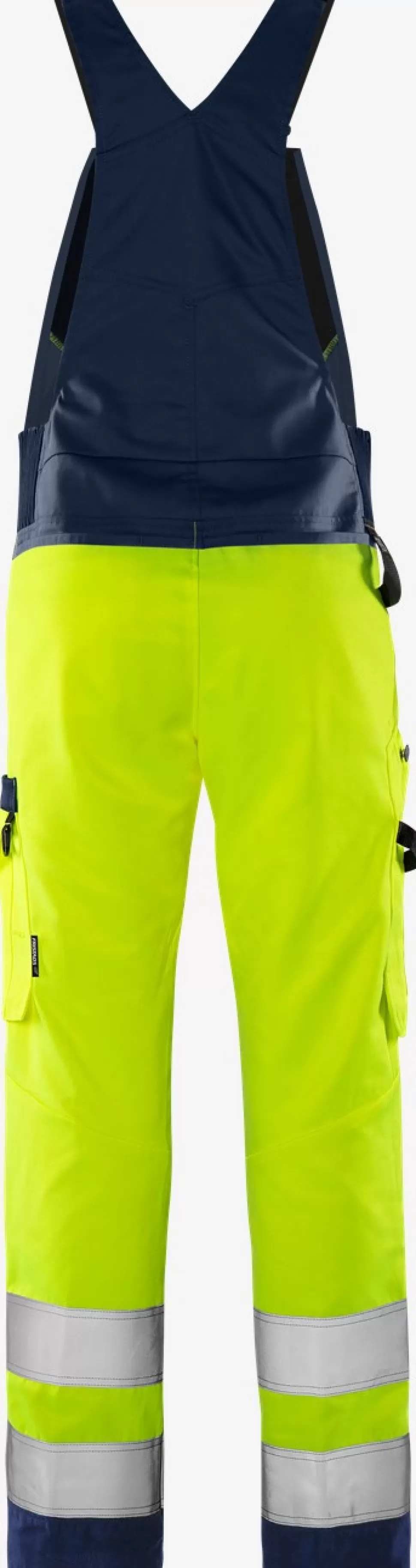 Fristads Arbeitslatzhosen<High Vis Green Latzhose Kl. 2 1030 GPLU