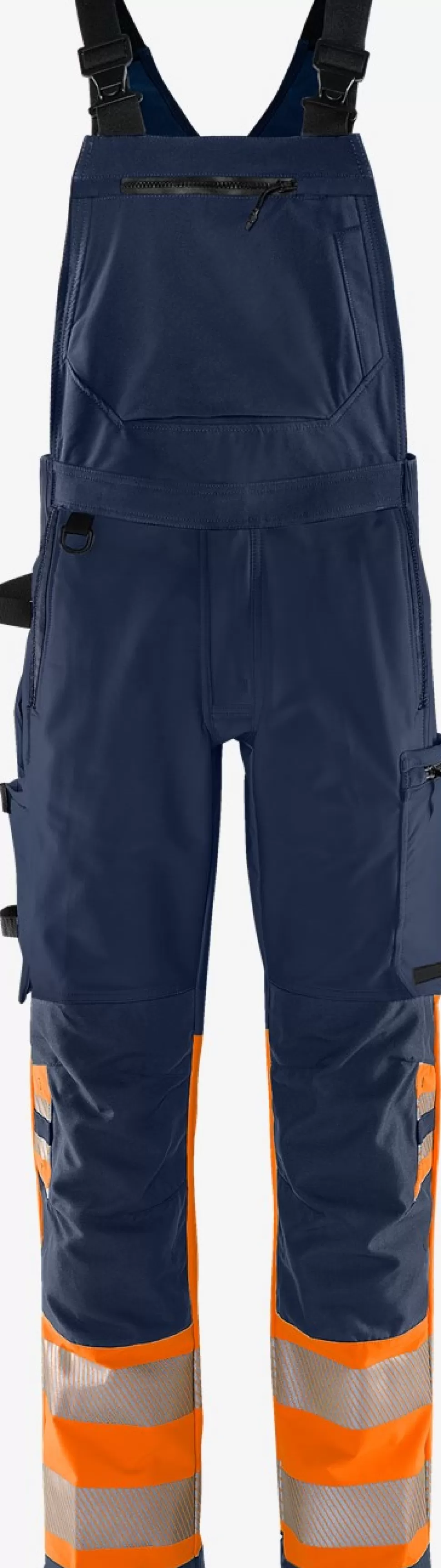 Fristads Arbeitslatzhosen<High Vis Green Stretch Latzhose Kl. 1 1032 GSTP