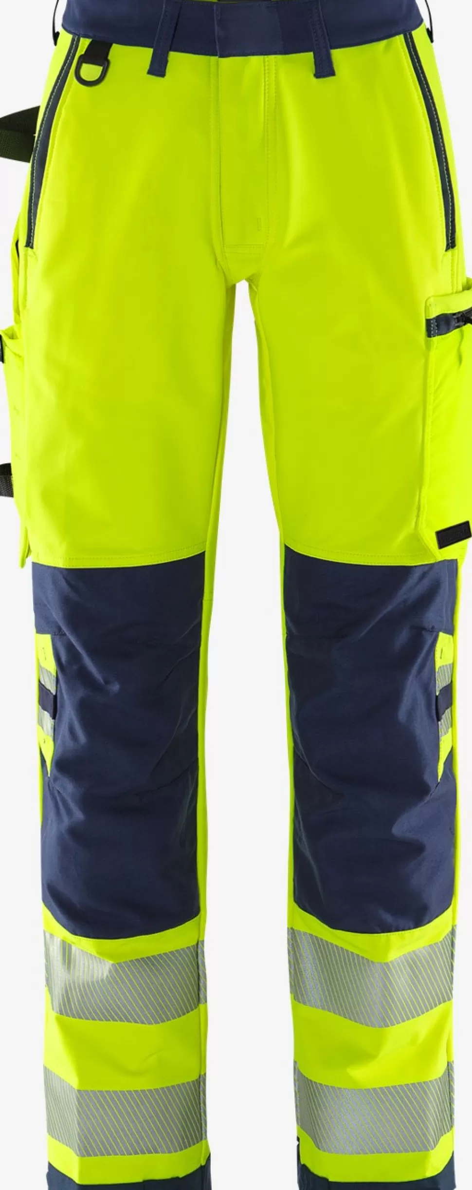 Damen Fristads Arbeitshosen | Warnschutz-Hosen<High Vis Green Stretchhose Damen Kl. 2 2665 GSTP