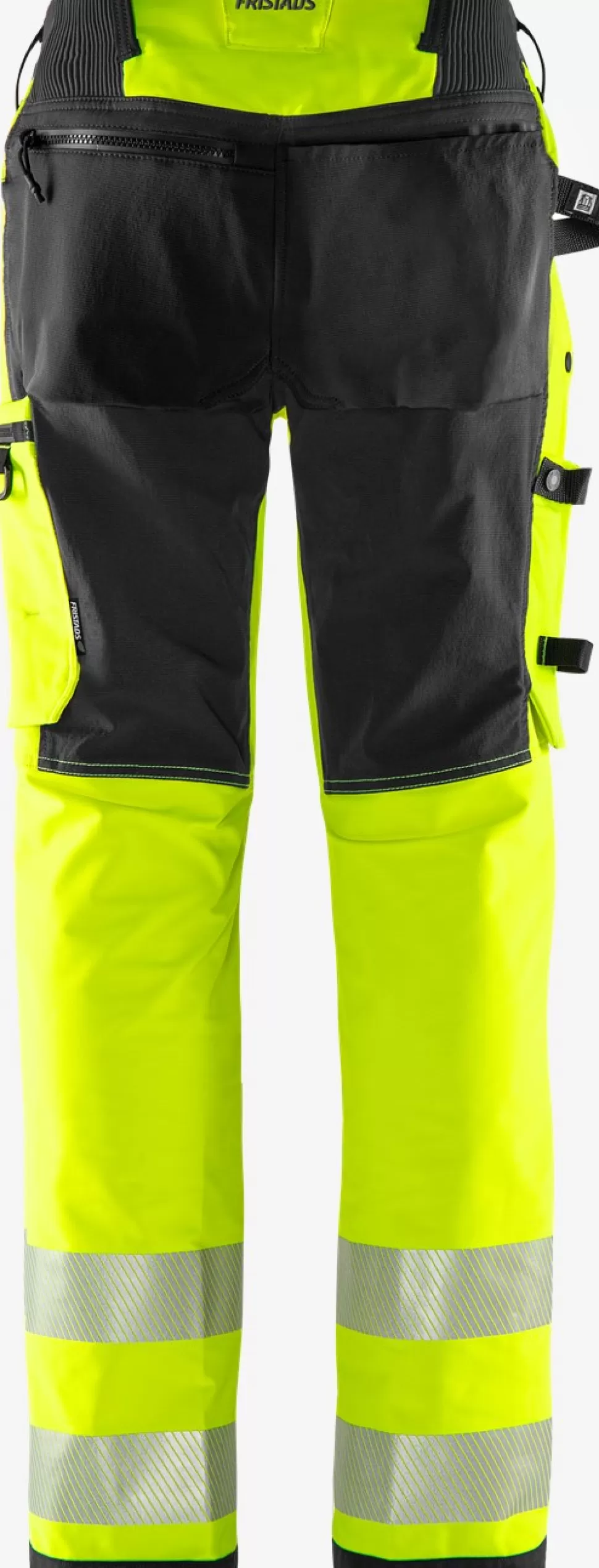 Damen Fristads Arbeitshosen | Warnschutz-Hosen<High Vis Green Stretchhose Damen Kl. 2 2665 GSTP