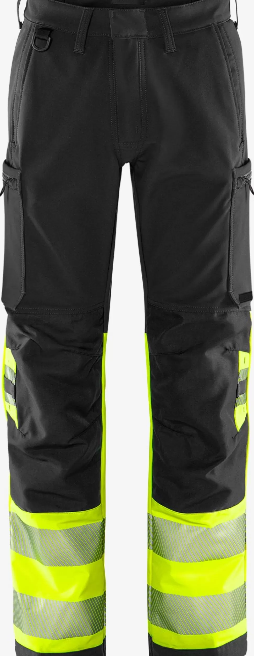 Herren Fristads Arbeitshosen | Warnschutz-Hosen<High Vis Green Stretchhose Kl. 1 2647 GSTP