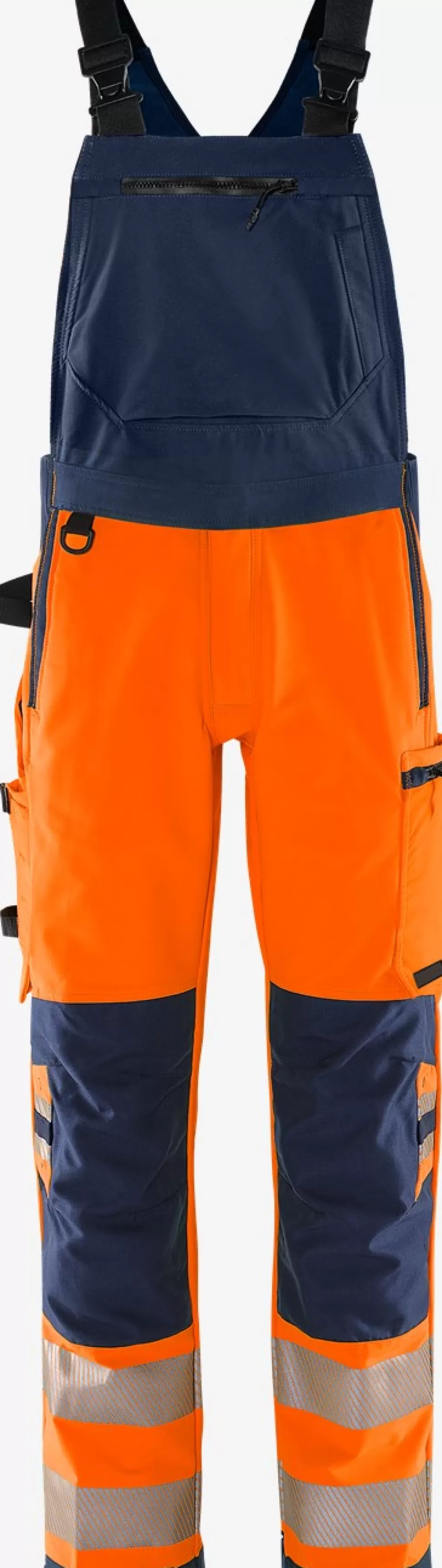 Fristads Arbeitslatzhosen<High Vis Green Stretch-Latzhose Kl. 2 1031 GSTP