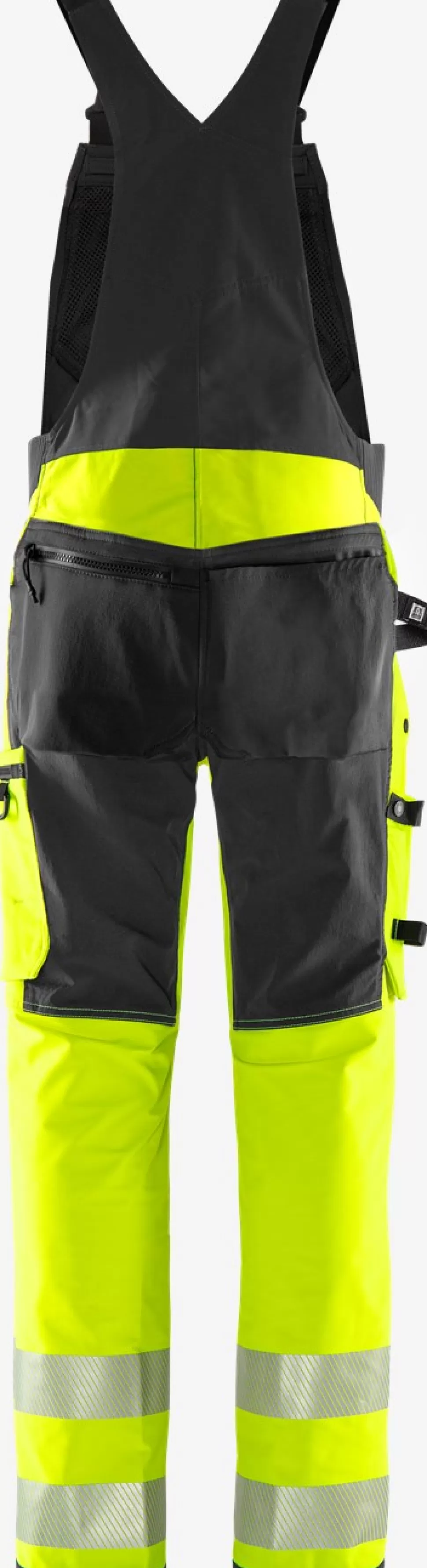 Fristads Arbeitslatzhosen<High Vis Green Stretch-Latzhose Kl. 2 1031 GSTP