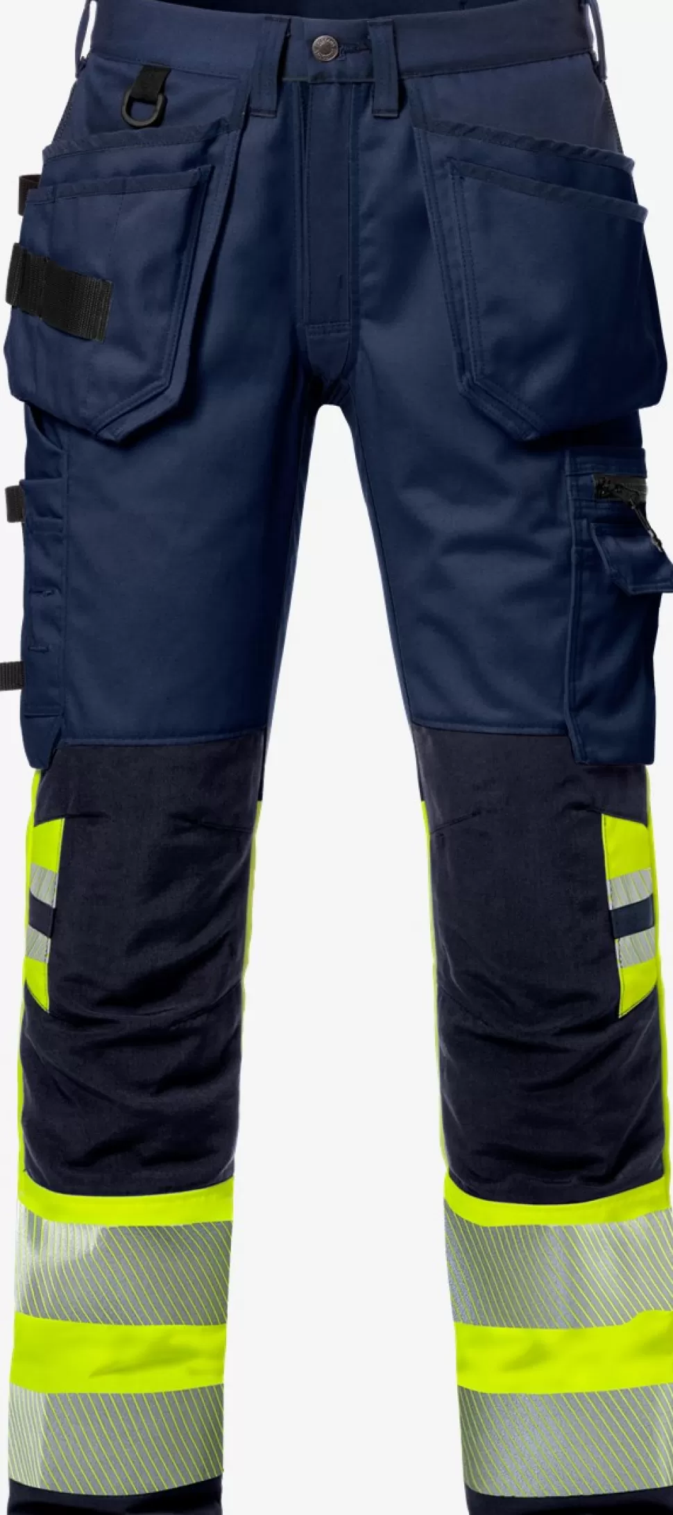 Damen Fristads Arbeitshosen | Warnschutz-Hosen<High Vis Handwerker Stretch-Hose Damen Kl. 1 2709 PLU