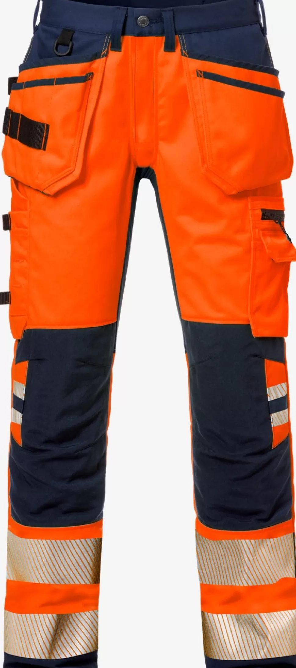 Damen Fristads Arbeitshosen | Warnschutz-Hosen<High Vis Handwerker Stretch-Hose Damen Kl. 2 2710 PLU
