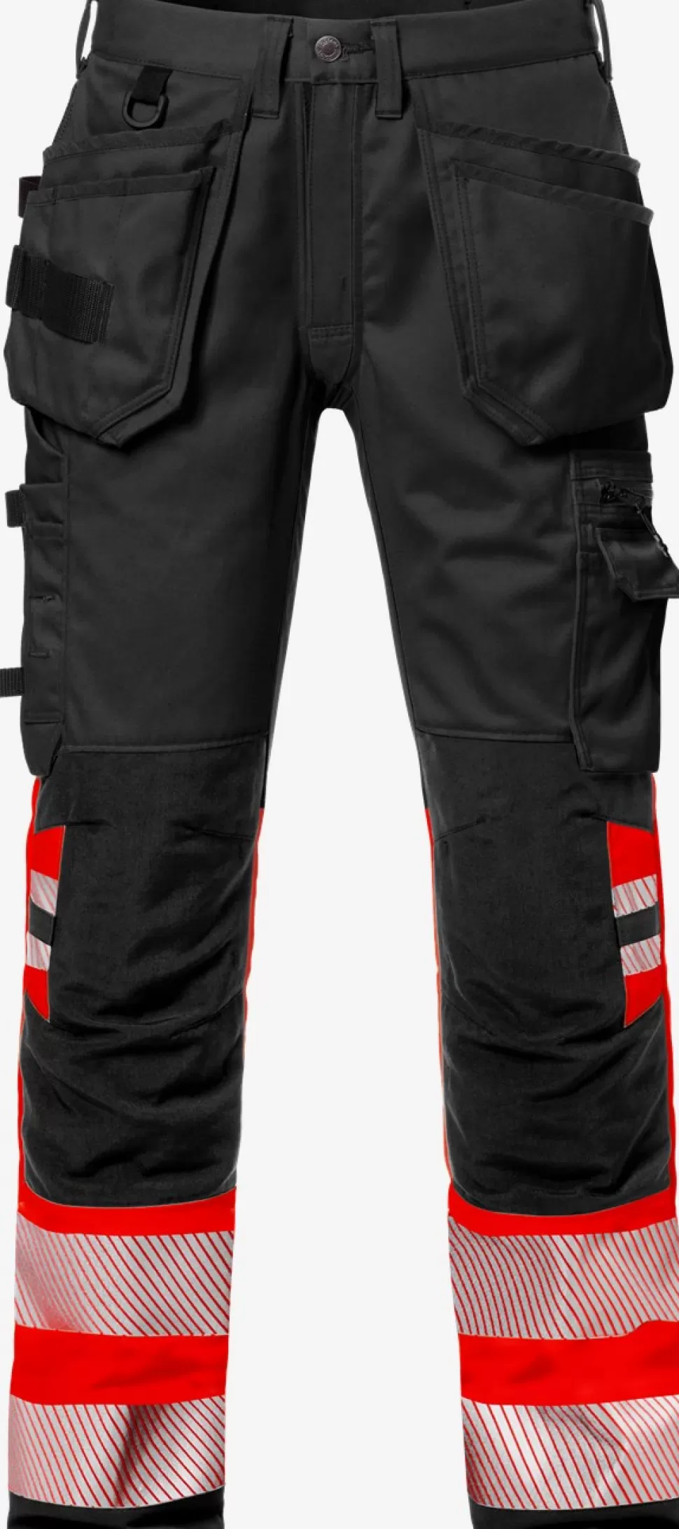 Herren Fristads Arbeitshosen | Warnschutz-Hosen<High Vis Handwerker Stretch-Hose Kl. 1 2706 PLU