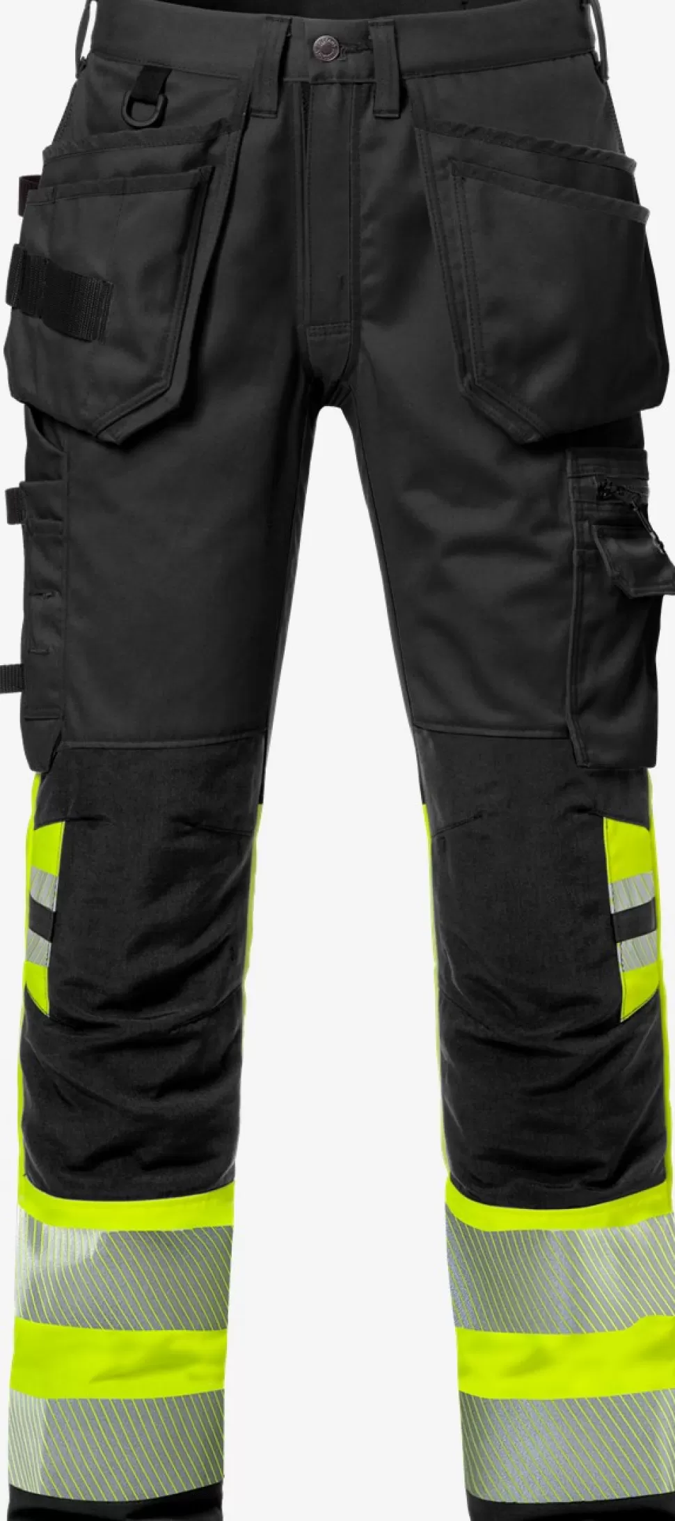 Herren Fristads Arbeitshosen | Warnschutz-Hosen<High Vis Handwerker Stretch-Hose Kl. 1 2706 PLU