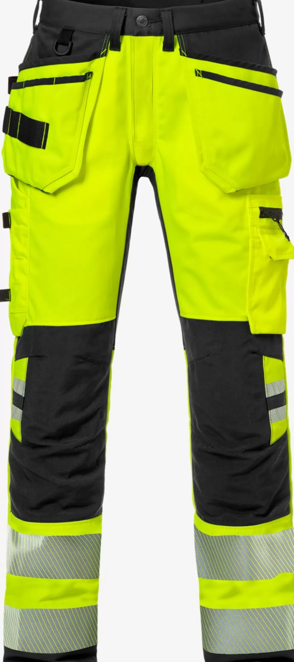 Herren Fristads Arbeitshosen | Warnschutz-Hosen<High Vis Handwerker Stretch-Hose Kl. 2 2707 PLU