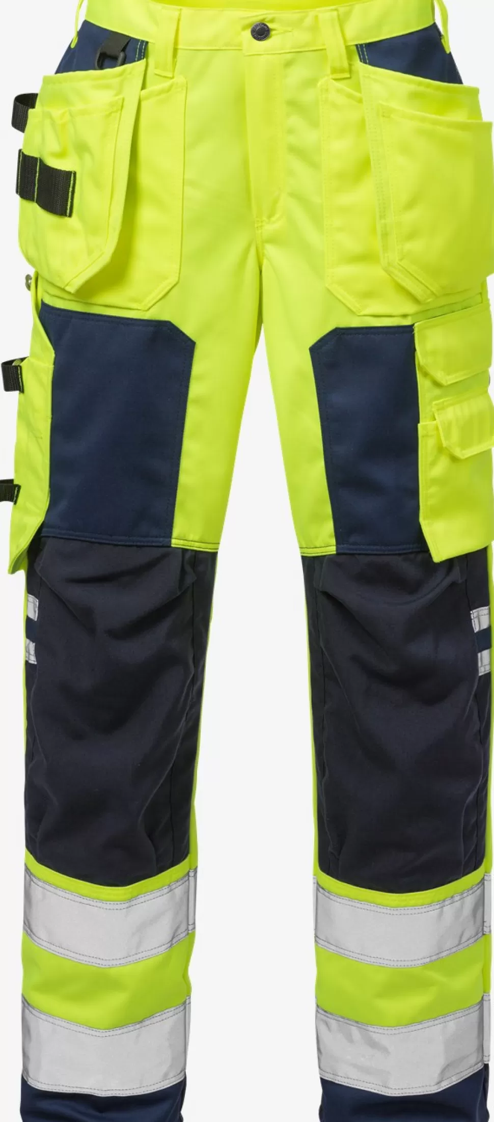 Damen Fristads Arbeitshosen | Warnschutz-Hosen<High Vis Handwerkerhose Damen Kl. 2 2125 PLU