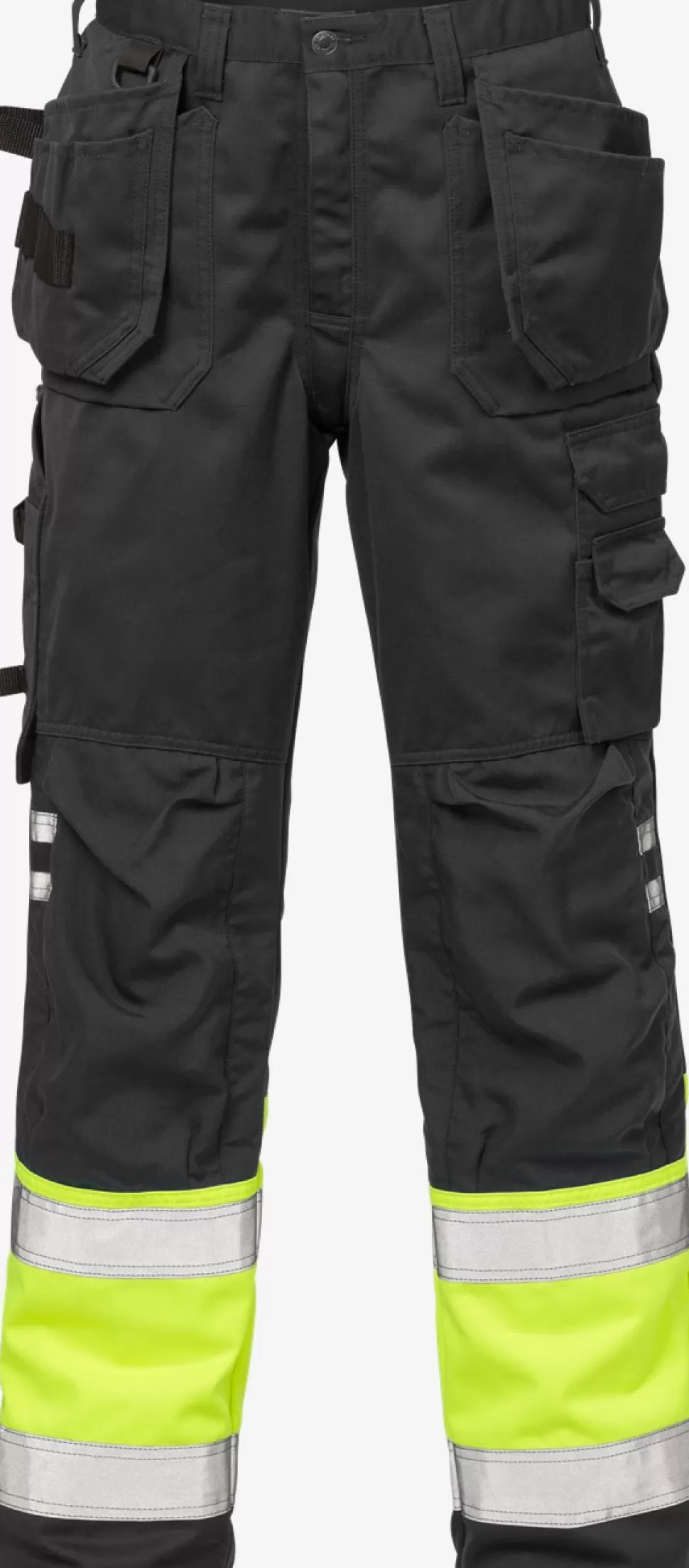 Herren Fristads Arbeitshosen | Warnschutz-Hosen<High Vis Handwerkerhose Kl. 1 2029 PLU