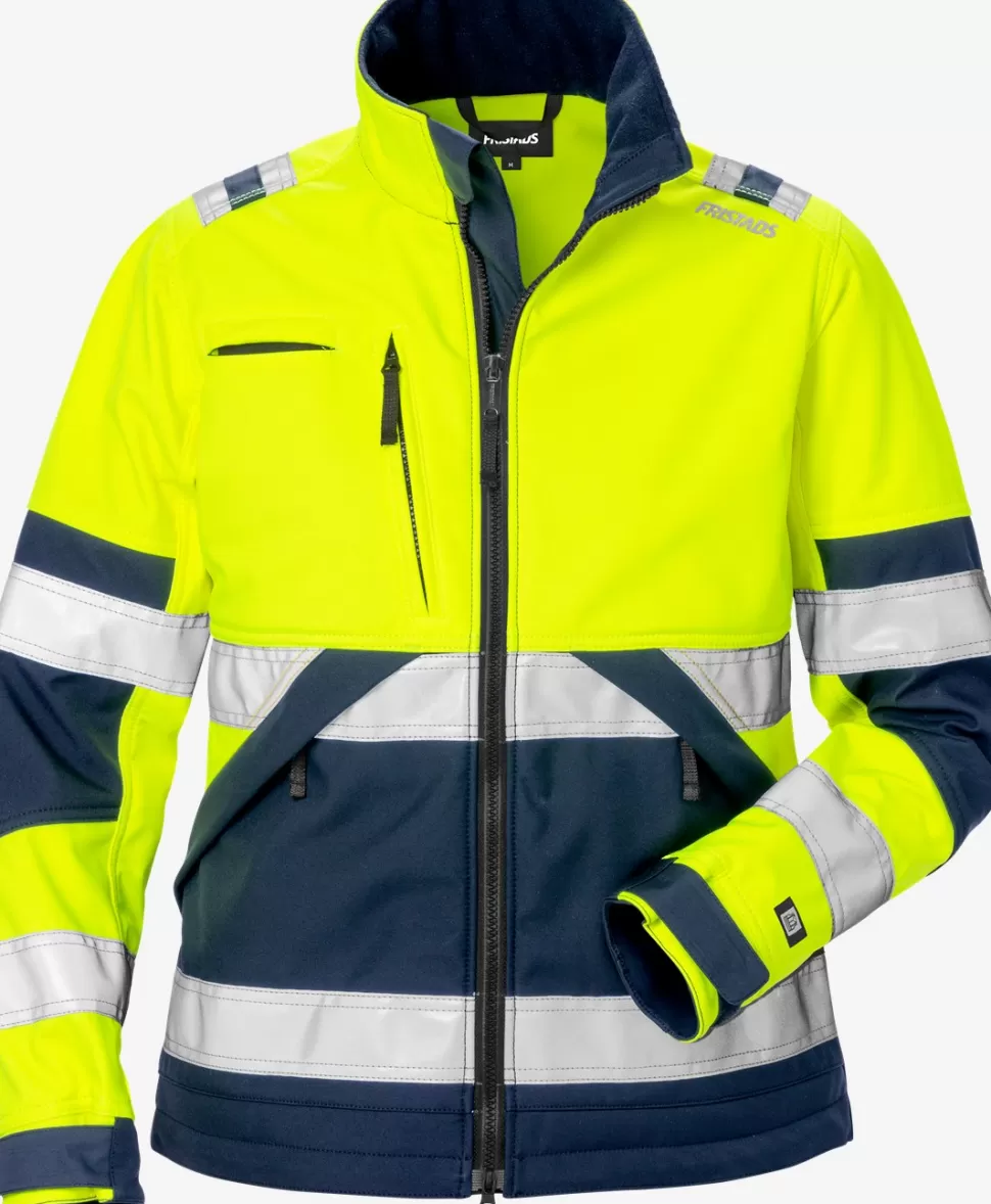 Damen Fristads Arbeitsjacken | Jacken<High Vis Softshell-Jacke Damen Kl. 2 4183 WYH