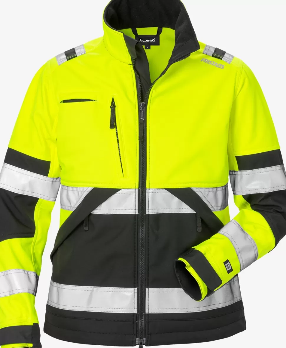 Damen Fristads Arbeitsjacken | Jacken<High Vis Softshell-Jacke Damen Kl. 2 4183 WYH