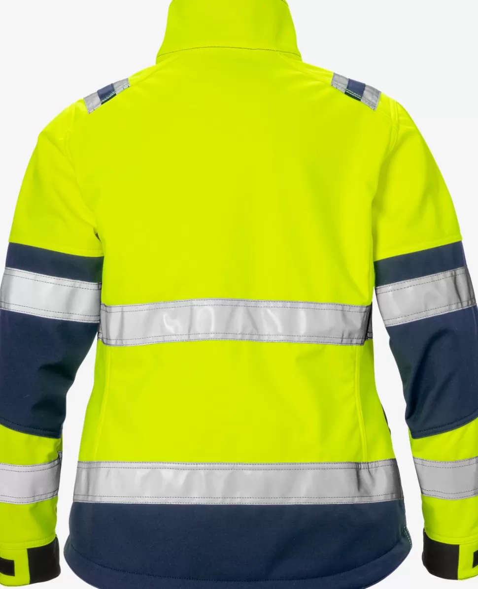Damen Fristads Arbeitsjacken | Jacken<High Vis Softshell-Jacke Damen Kl. 2 4183 WYH