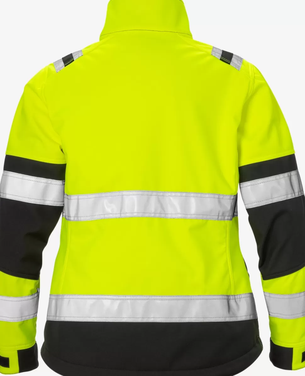 Damen Fristads Arbeitsjacken | Jacken<High Vis Softshell-Jacke Damen Kl. 2 4183 WYH