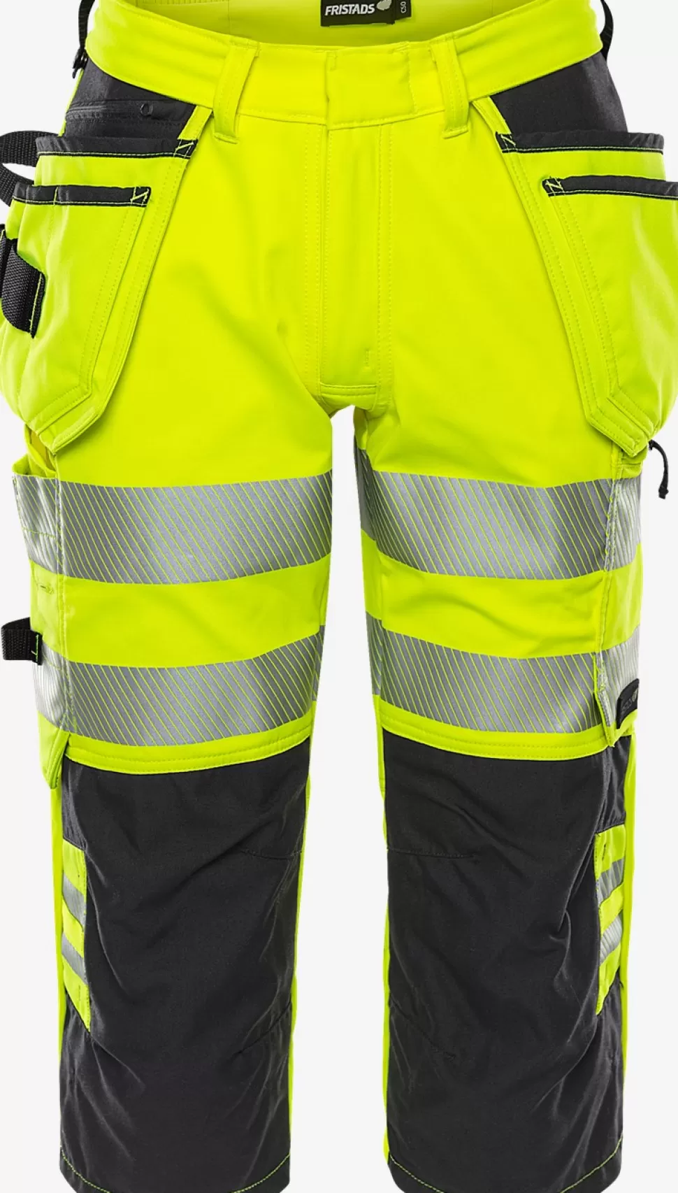 Herren Fristads 3/4 Hosen<High Vis Stretch-3/4-Hose Kl. 2 2666 GSTP