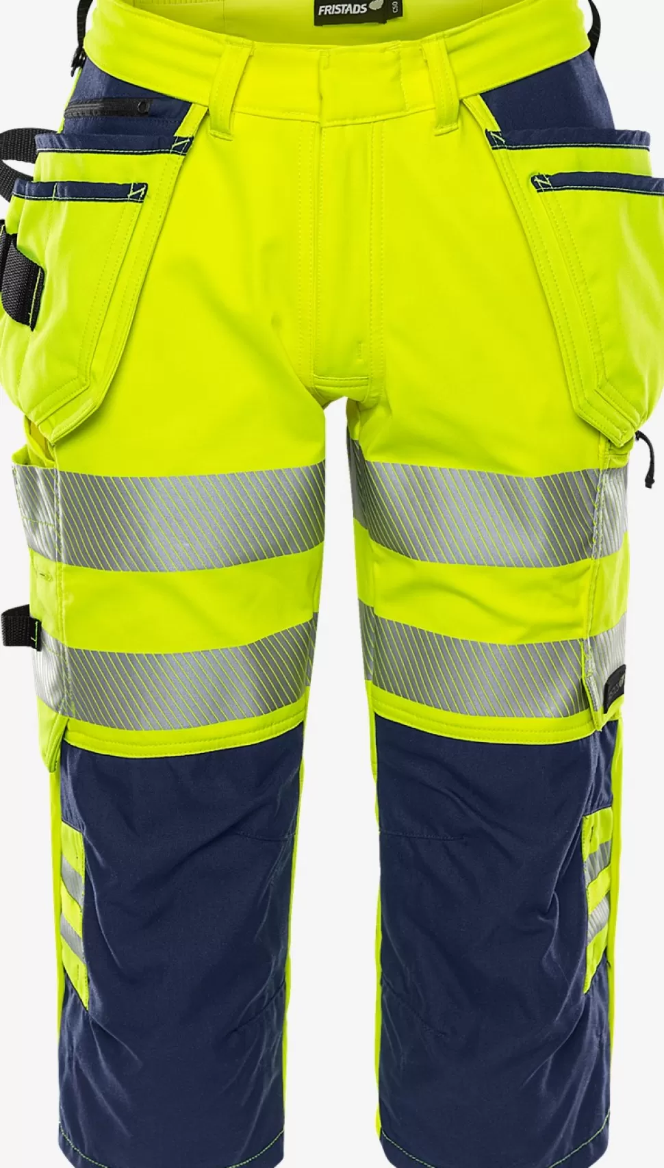 Herren Fristads 3/4 Hosen<High Vis Stretch-3/4-Hose Kl. 2 2666 GSTP