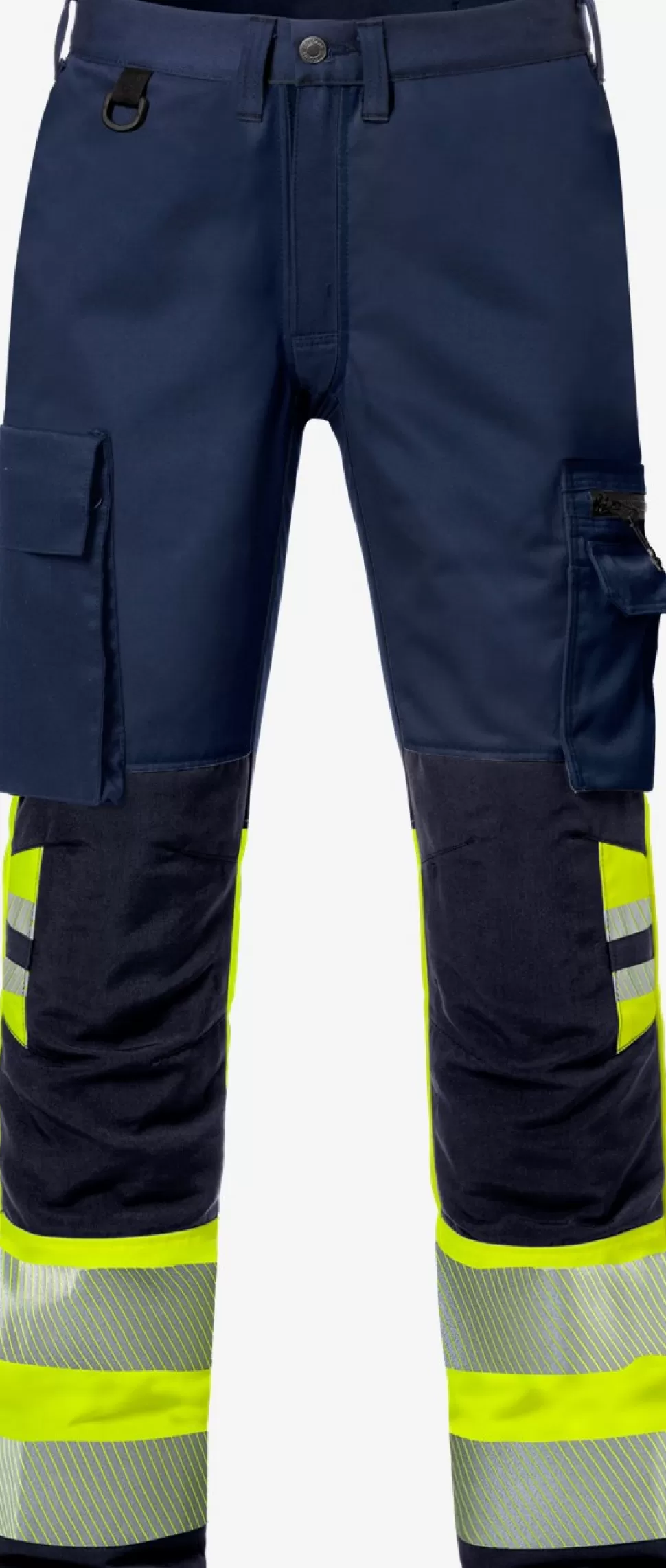Herren Fristads Arbeitshosen | Warnschutz-Hosen<High Vis Stretch-Hose Kl. 1 2705 PLU