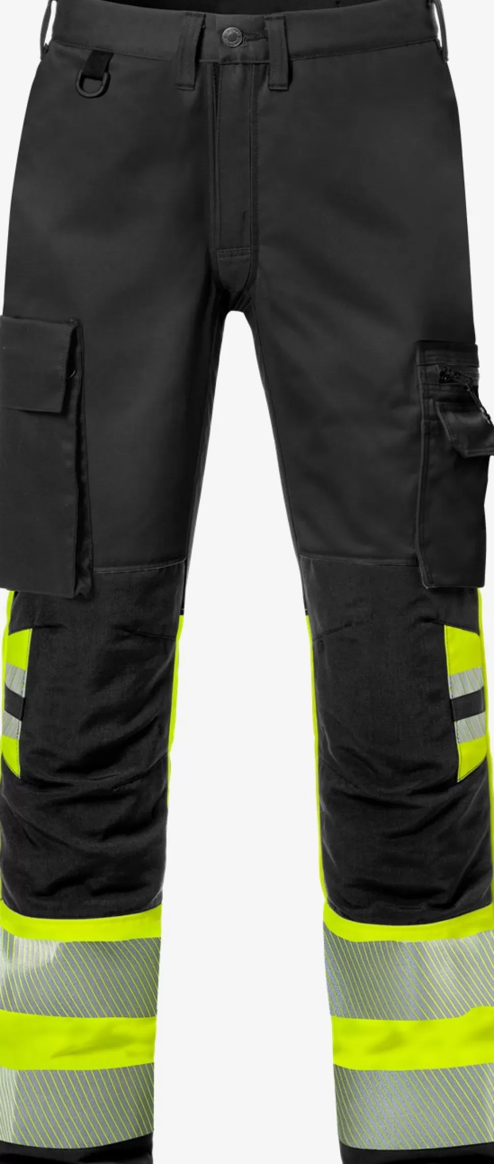 Herren Fristads Arbeitshosen | Warnschutz-Hosen<High Vis Stretch-Hose Kl. 1 2705 PLU