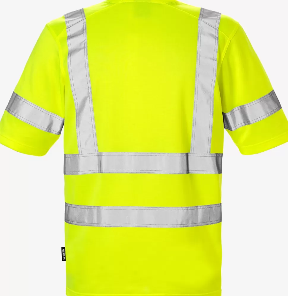 Herren Fristads T-Shirts | T-Shirts<High Vis T-Shirt 7024 Kl. 3 THV
