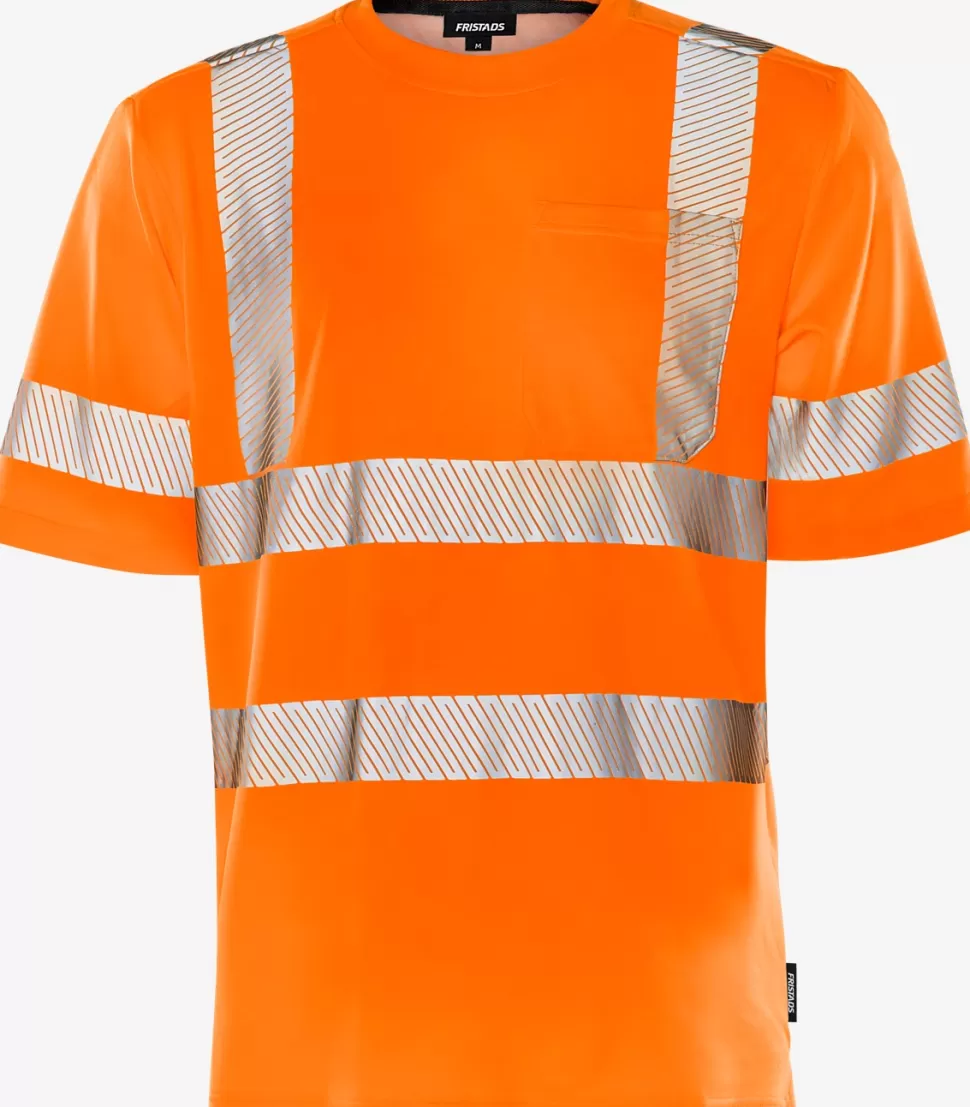 Herren Fristads T-Shirts | T-Shirts<High Vis T-Shirt Kl. 2 7407 THV