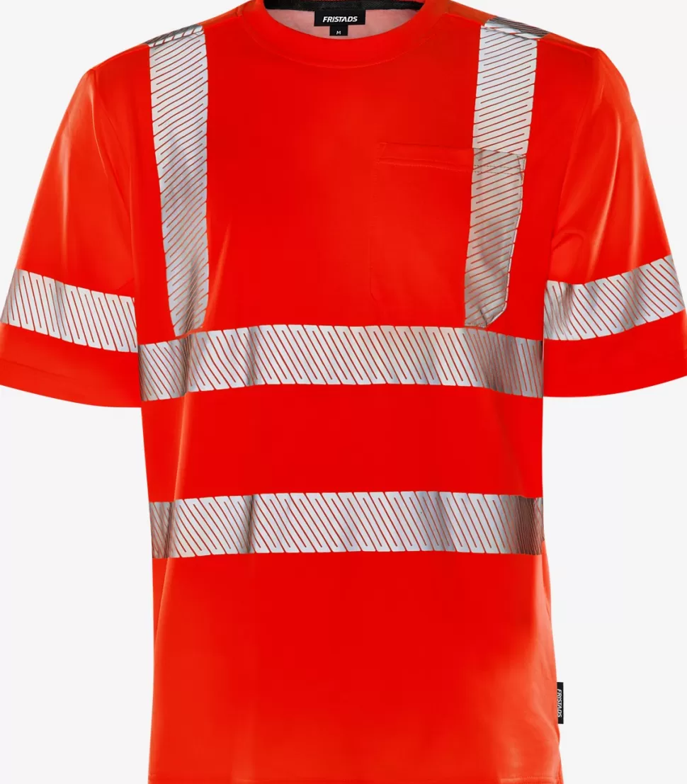 Herren Fristads T-Shirts | T-Shirts<High Vis T-Shirt Kl. 2 7407 THV