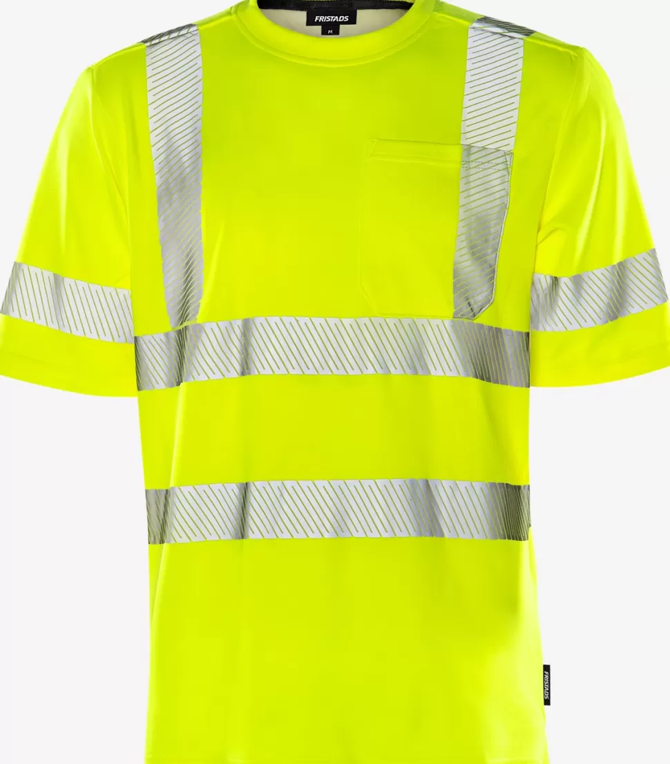 Herren Fristads T-Shirts | T-Shirts<High Vis T-Shirt Kl. 2 7407 THV