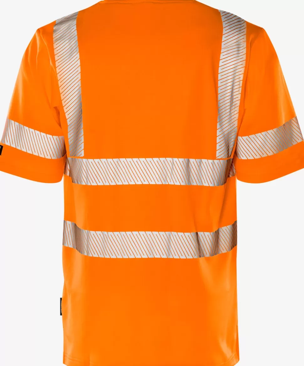 Herren Fristads T-Shirts | T-Shirts<High Vis T-Shirt Kl. 2 7407 THV