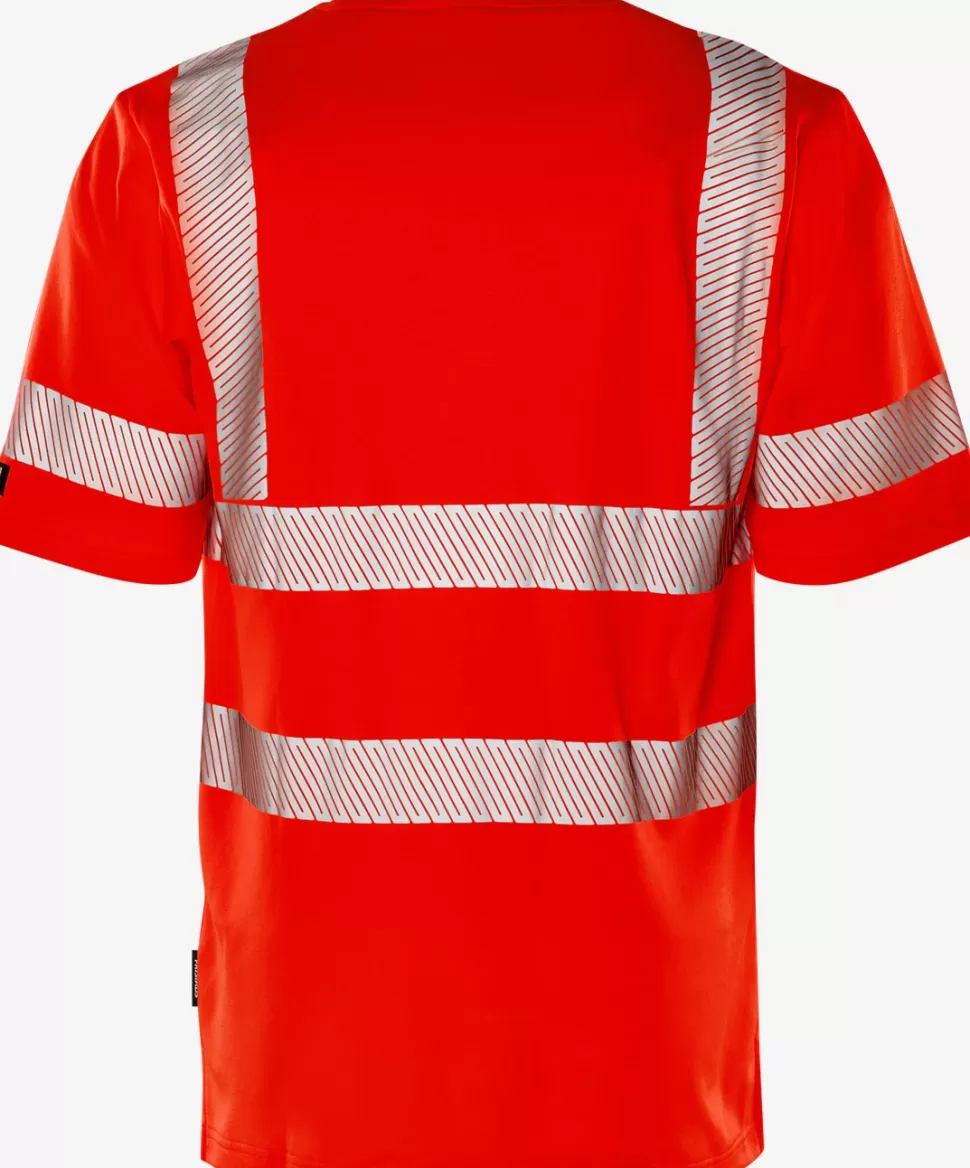 Herren Fristads T-Shirts | T-Shirts<High Vis T-Shirt Kl. 2 7407 THV