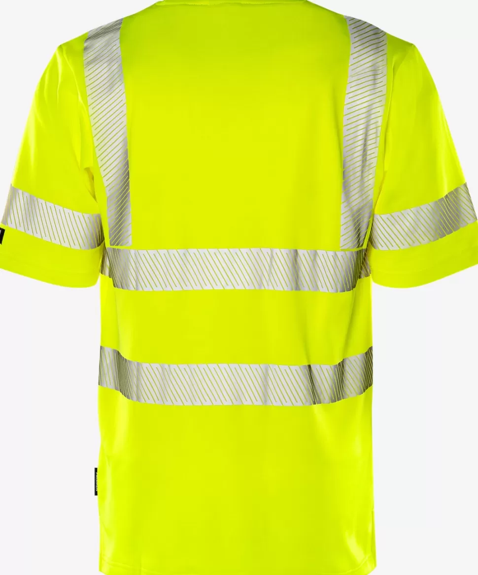 Herren Fristads T-Shirts | T-Shirts<High Vis T-Shirt Kl. 2 7407 THV