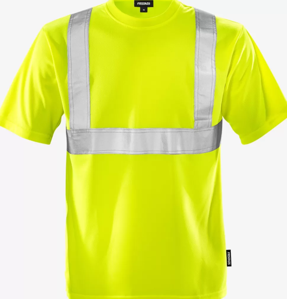 Herren Fristads T-Shirts | T-Shirts<High Vis T-Shirt Kl. 2 7411 TP