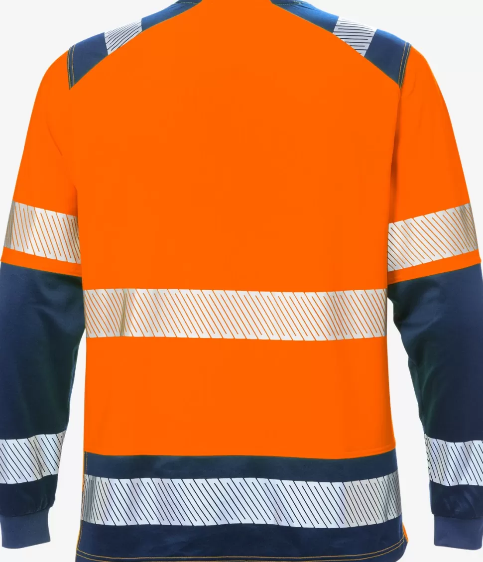 Herren Fristads T-Shirts | T-Shirts<High Vis T-Shirt Langarm, Kl. 2 7457 THV
